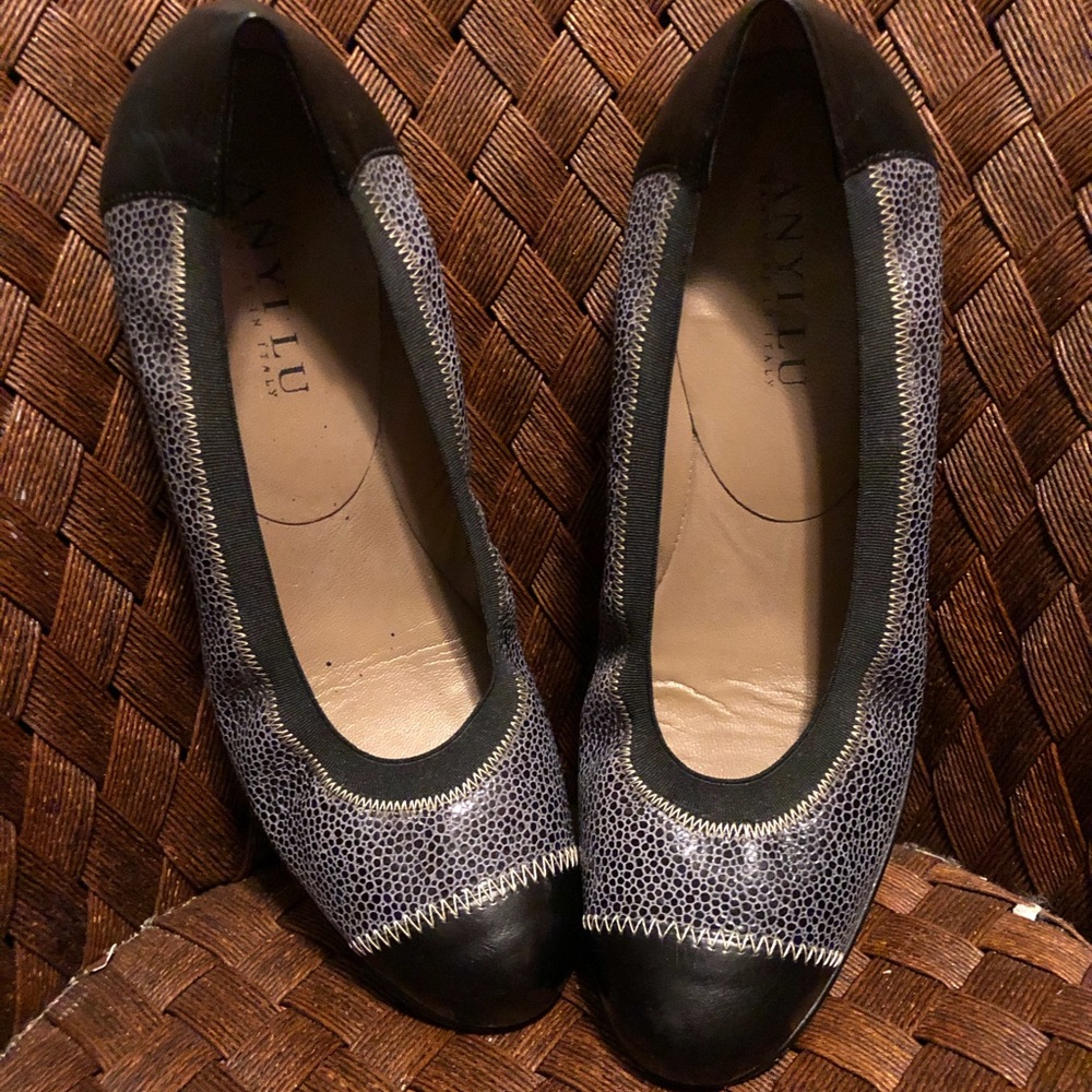 Anylu leather ballet slippers
